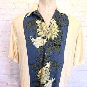 Hawaiian Shirt - Mens Short Sleeve - Hibiscus - SIze Medium